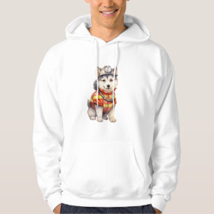 Veste À Capuche Courageux pompier Sibérien Husky Chien honorant