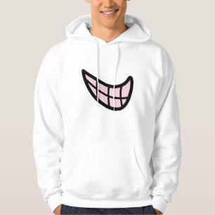 Veste À Capuche Courbe joyeuse - Conception minimaliste du sourire