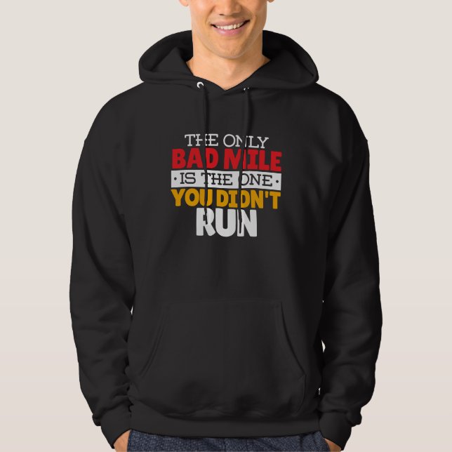 Veste À Capuche Coureur - Drôle Mille Mille À Courir Citation (Devant)