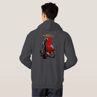 Veste À Capuche Course de Superbike Passion Maximale Graphique de