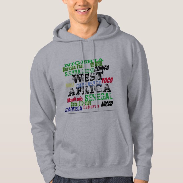 Veste À Capuche COUTUME d'AFRICANKOKO (Afrique de l'ouest, (Devant)