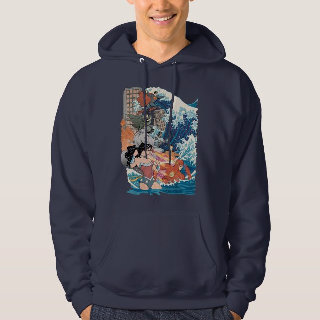 Veste À Capuche Couverture comique de la Ligue de Justice #15 Vari (Devant)