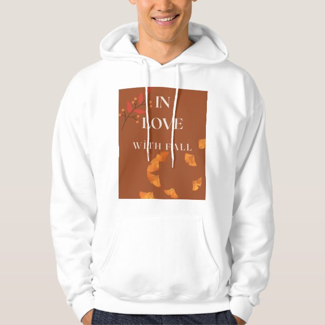 Veste À Capuche Cozy Fall Hoodie | In Love With Fall Design  (Devant)