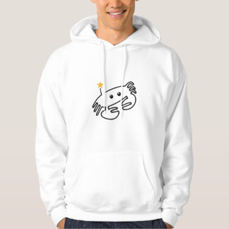 Veste À Capuche Crabe mignon en dessin d'une ligne avec cœur rouge
