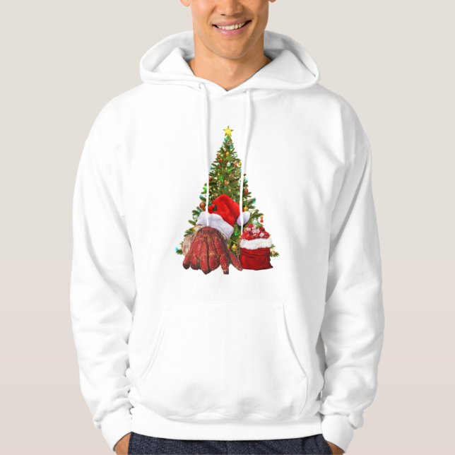 Veste À Capuche Crabe père Noël Amusant Crabe de Noël Hermite Crab (Devant)