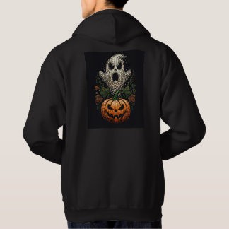Veste À Capuche Crâne de citrouille d'Halloween gothique en art po