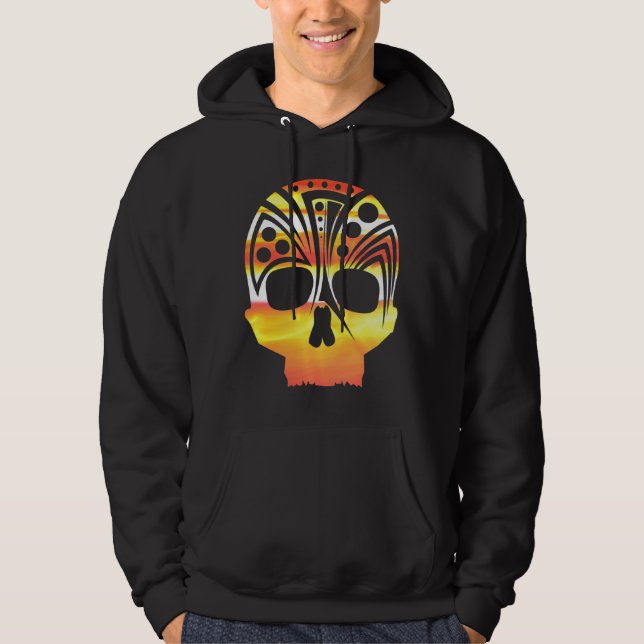 Veste À Capuche crâne éclairé (Devant)