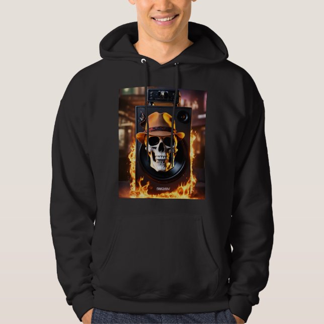 Veste À Capuche Crâne électrique (Devant)