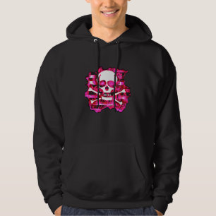 Veste À Capuche Crâne et os croisés d'Emo