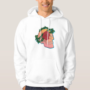 Veste À Capuche Crâne et Rose