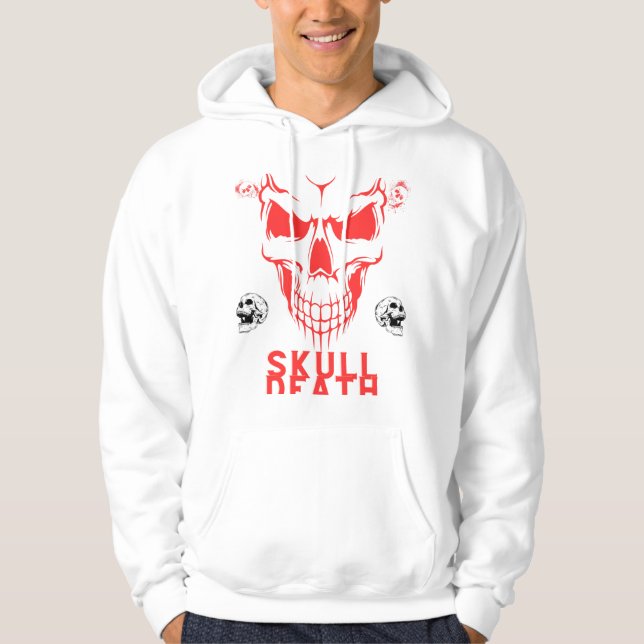 Veste À Capuche Crâne Mort (Devant)