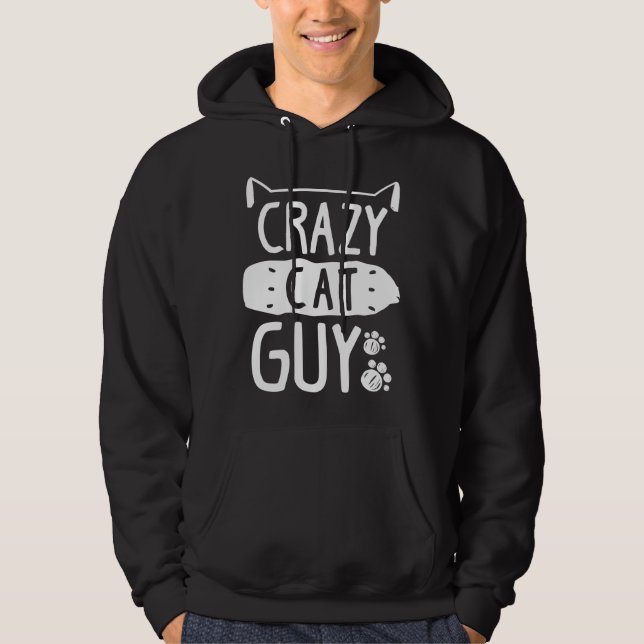 Veste À Capuche Crazy Cat Guy (Devant)