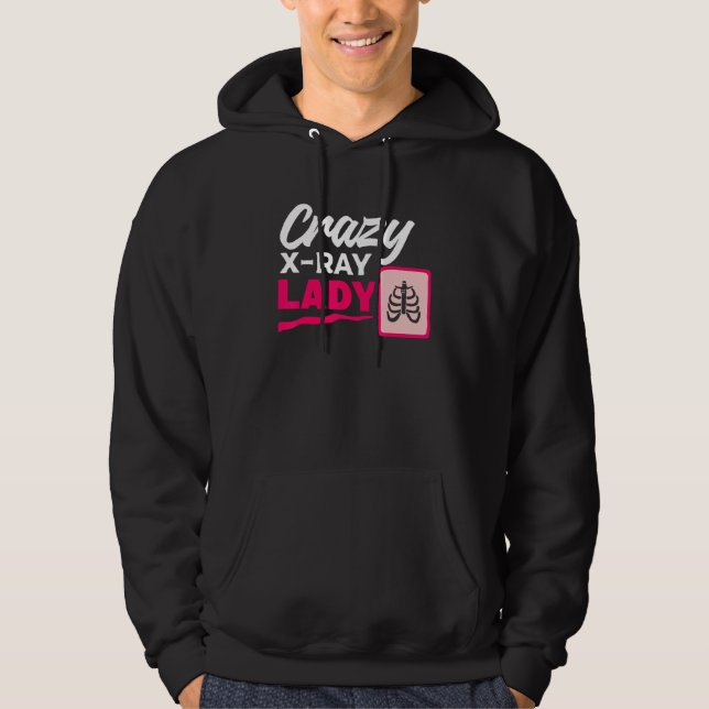 Veste À Capuche Crazy X Ray Lady Radiology X Rays Radiologist Rad  (Devant)