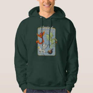 Veste À Capuche Créatures Magiques Graphisme Vintage