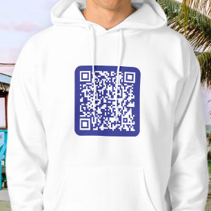 Veste À Capuche Créer un code QR analysable Bleu foncé modifiabl