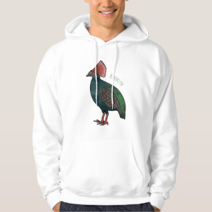 Veste À Capuche Crested partridge bird cartoon illustration 