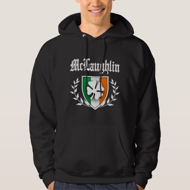Veste À Capuche Crête de shamrock de McLaughlin (Devant)