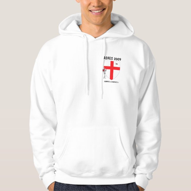 Veste À Capuche Cricket de l'anglais de drapeau de l'Angleterre (Devant)