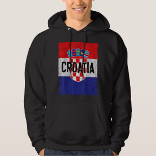 Veste À Capuche Croatie Drapeau Croate Racines Hrvatske Croatie Za