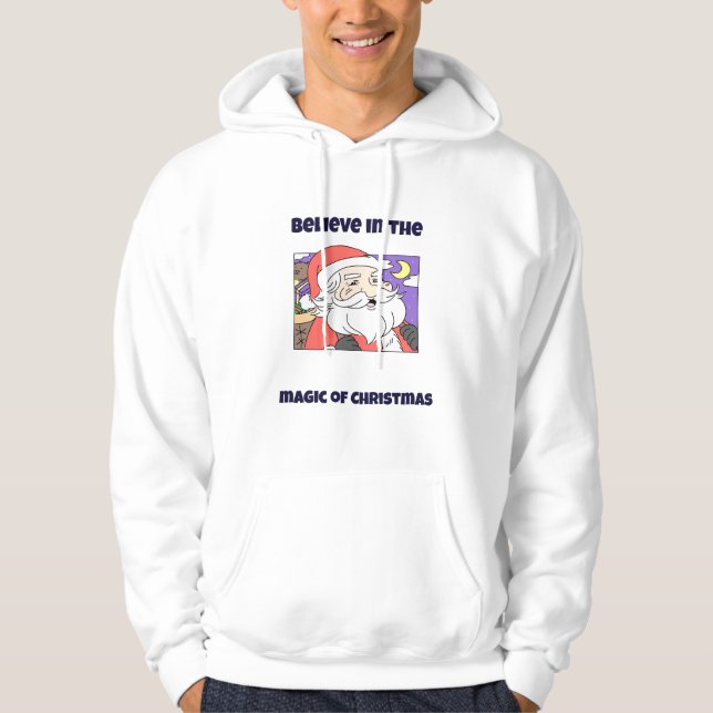 Veste À Capuche Croire à la magie de Noël (Devant)