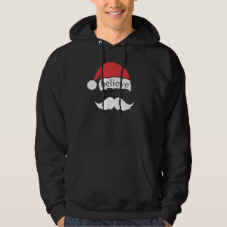 Veste À Capuche Croire Santa Hat Famille Noël Blanc Moustache