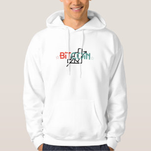 Veste À Capuche "Croyant Bitcoin Déclaration Gras Typographie Desi