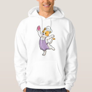Veste À Capuche Cuire au chat avec tablier de Cuisine et muffin