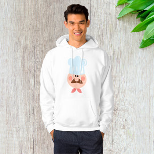 Veste À Capuche Cuisinier Italien avec Moustache et Chapeau