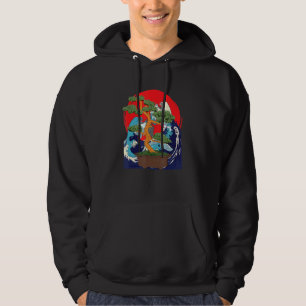 Veste À Capuche Culture japonaise Vagues Ocean Zen Bouddhiste Bons