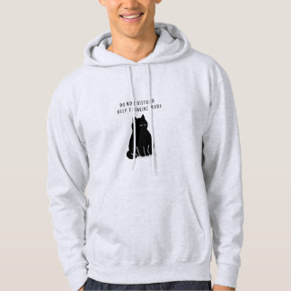 Veste À Capuche Custom Deep Thinking Mode Cat Men's Hoodie