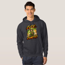 Cute Chaotic Dino Hoodie Funny Kawaii