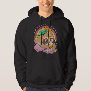 Veste À Capuche Cute Magique Animal Rainbow Slothicorn Sloth Unic