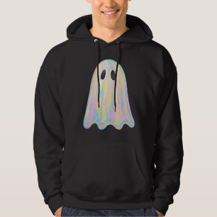 Veste À Capuche Cute Pastel Rainbow Ghost   Éffrayant esthétique
