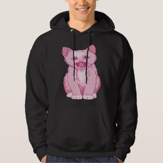 Veste À Capuche Cute Pink Kitten Baby Animal Pet With Pacifier
