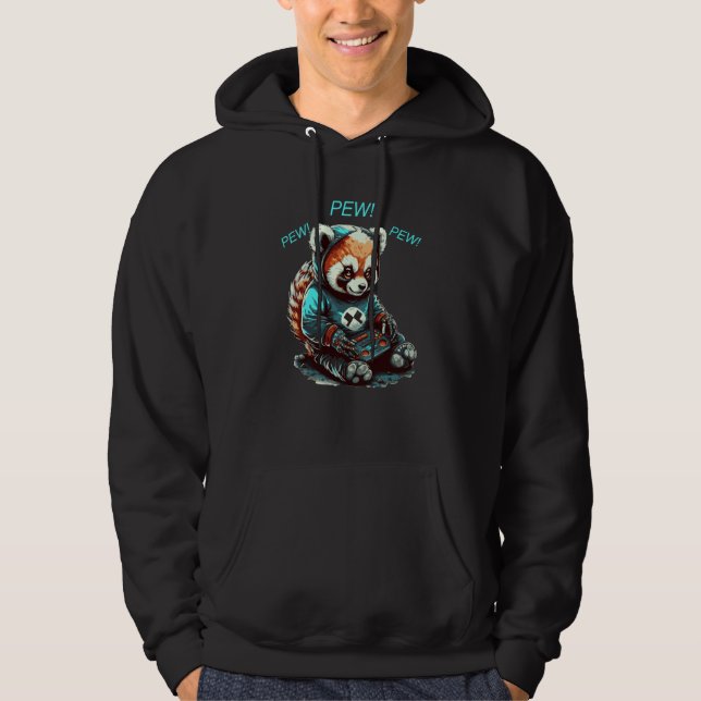 Veste À Capuche Cute Red Panda Playing Video Game  Gamers (Devant)