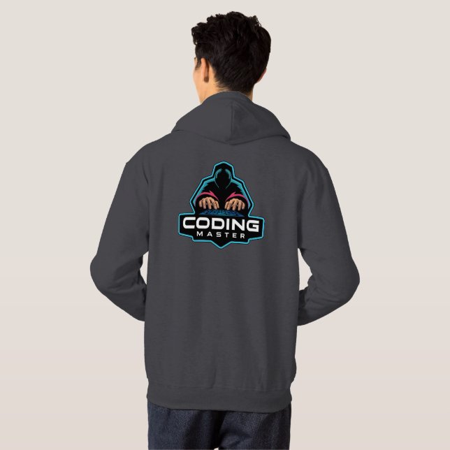 Veste À Capuche Cyber Coding Guru : Cadeaux technologiques (Dos entier)