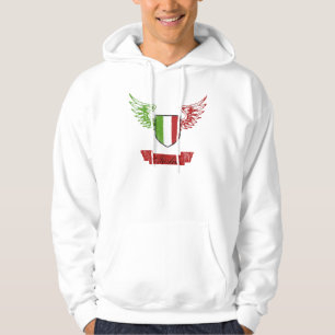 Veste À Capuche D sweat-shirt à capuche vintage avec ailes de drap