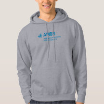 D sweatshirt gris pour hommes avec logo AMBS