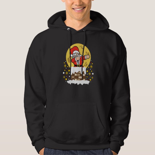 Veste À Capuche Dab Dabbing Santa Claus Christmas Eve Xmas Party (Devant)
