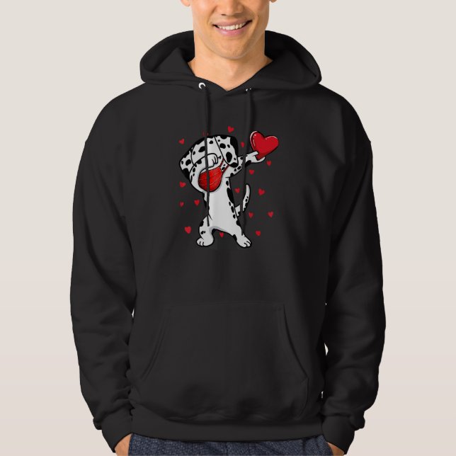 Veste À Capuche Dabbing Dalmatie & Masque Visage Dab Dance Funny V (Devant)