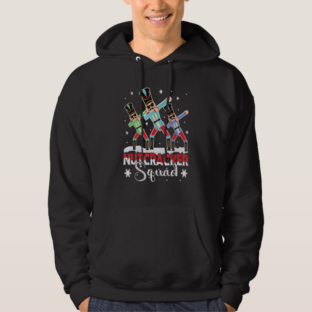 Veste À Capuche Dabbing Nutcracker Squad Deez Nuts Christmas Paja (Devant)