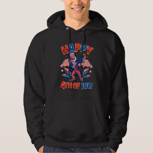 Veste À Capuche Dabbing Oncle Sam 4 juillet Boys Hommes American U