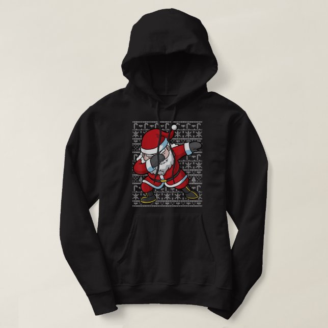 Veste À Capuche Dabbing Santa Claus Christmas Dab Hommes Femmes Ga (Design devant)