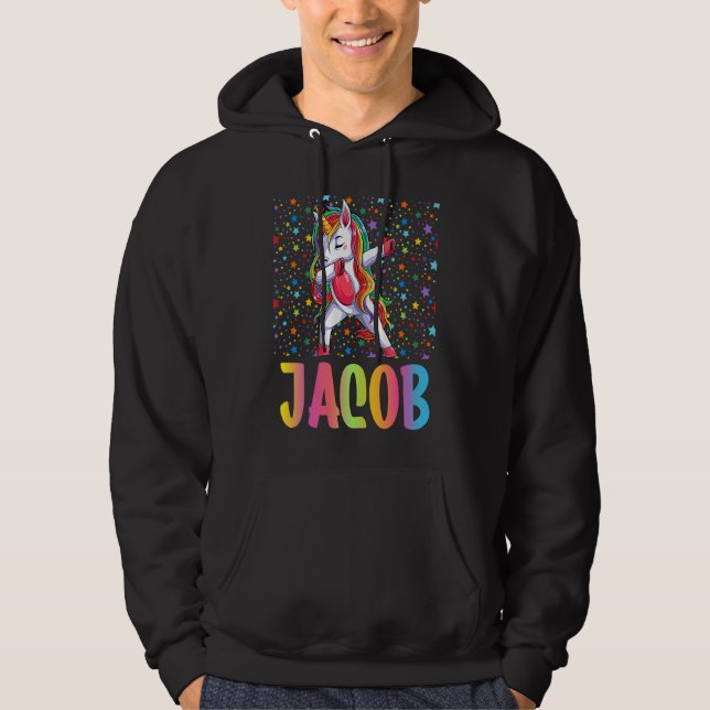 Veste À Capuche Dabbing Unicorn Jacob (Devant)