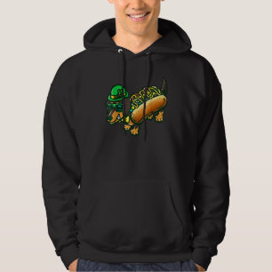 Veste À Capuche Dachshund Chien Leprechau St Patrick Day Saint Pad