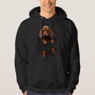 Veste À Capuche Dachshund Dans Ma Poche Dachshund Weiner Chien Cad