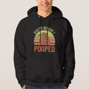 Veste À Capuche Dachshund Devine Où J'Ai Poopé Wiener Dog Drôle Do