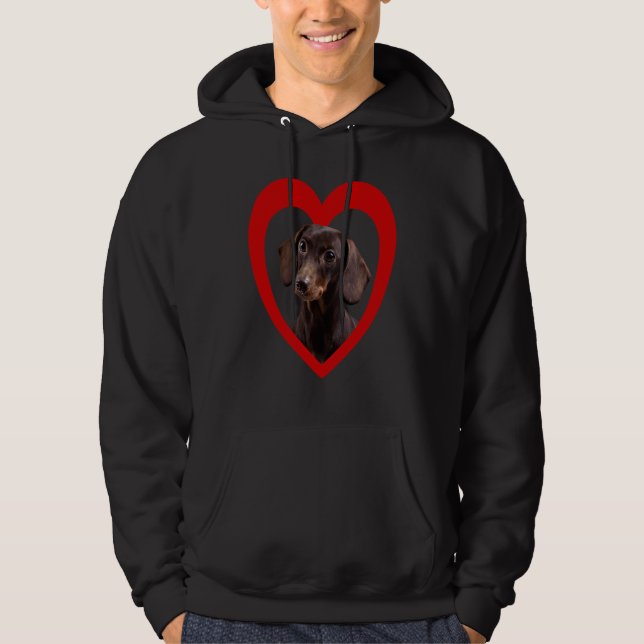 Veste À Capuche Dachshund  Dog Heart   Dachshund  Dachshund  2 (Devant)
