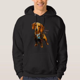 Veste À Capuche Dachshund Weiner Chien Maman Papa Doxie Chien Coup