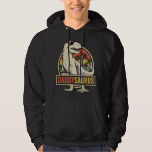 Veste À Capuche Daddysaurus Chemise Fête des pères cadeau T-Rex Pa